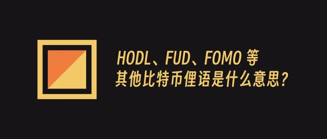 HODL、FUD、FOMO 等其他比特幣俚語是什麼意思？