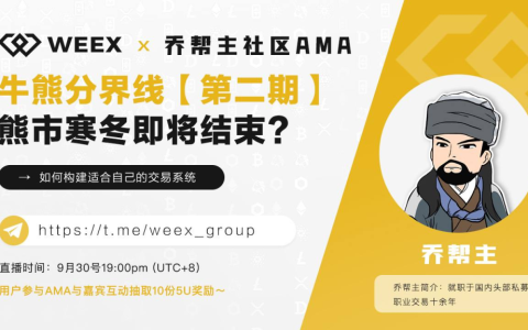 WEEX直播AMA -【如何構建適合自己的交易系統】