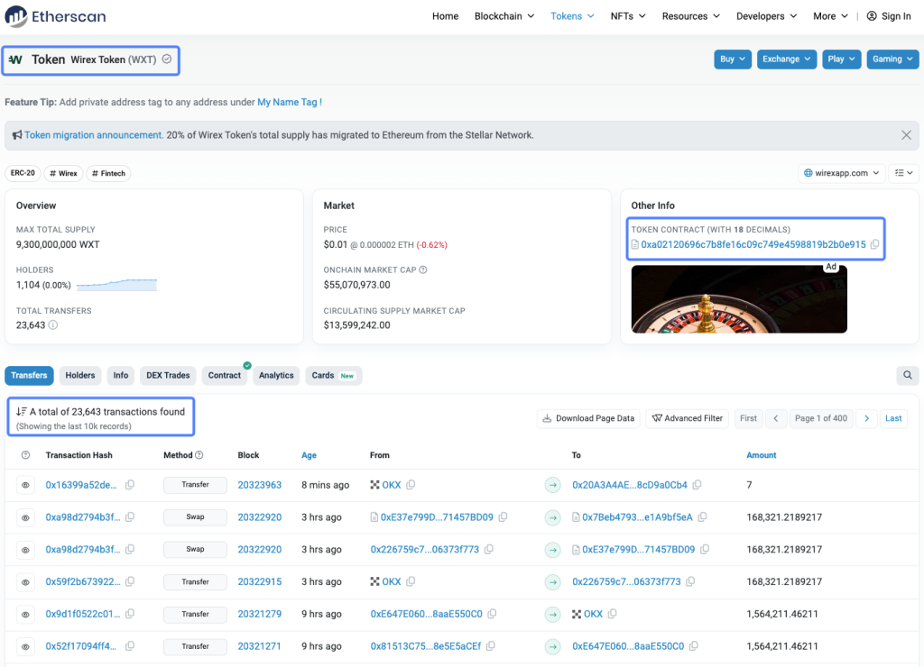 WEEX Token與Wirex Token同名不同幣 如何避免加密貨幣轉錯地址？